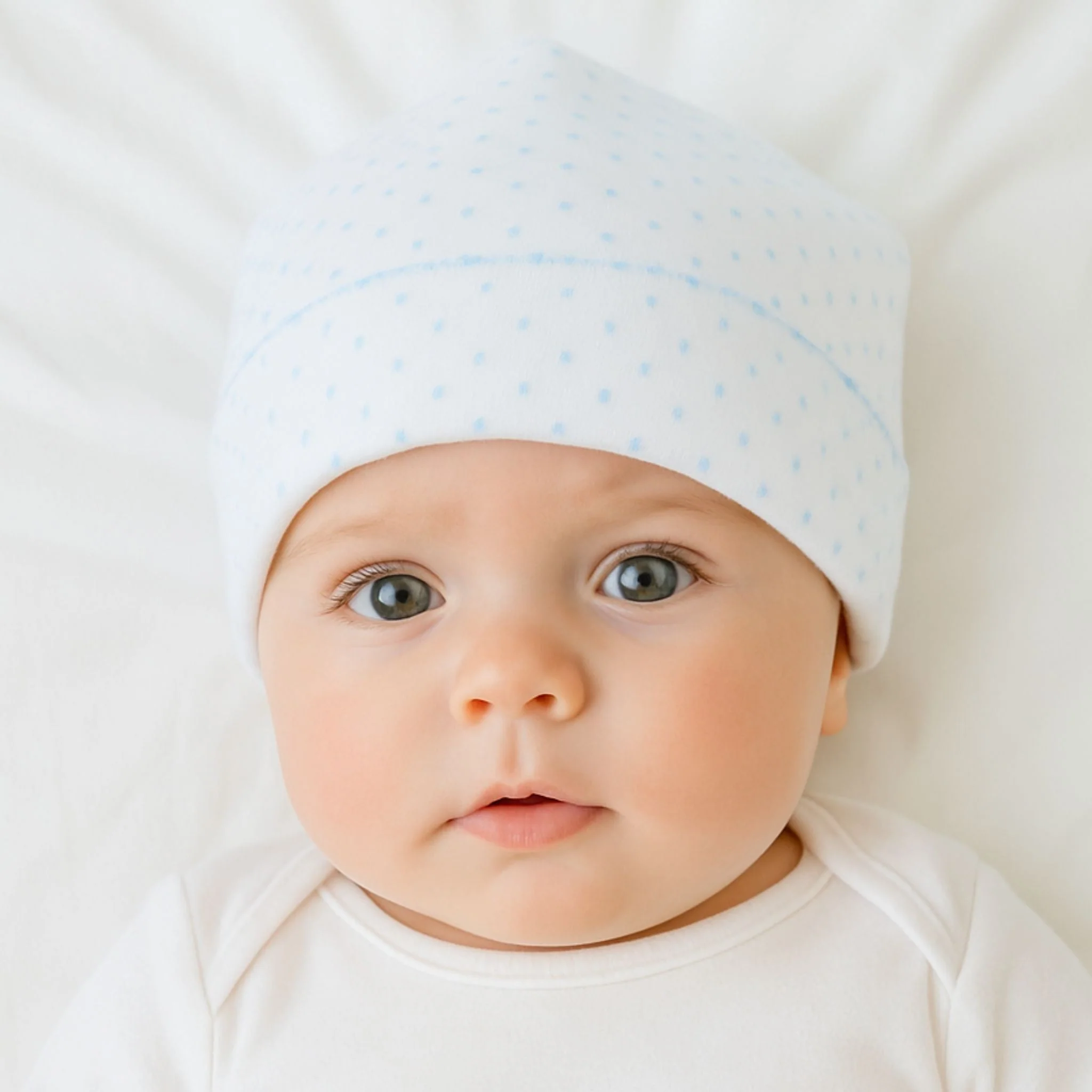 Mini Dots Hat - Blue - Image 3